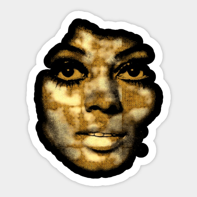 90S Diana Ross Sticker by keng-dela